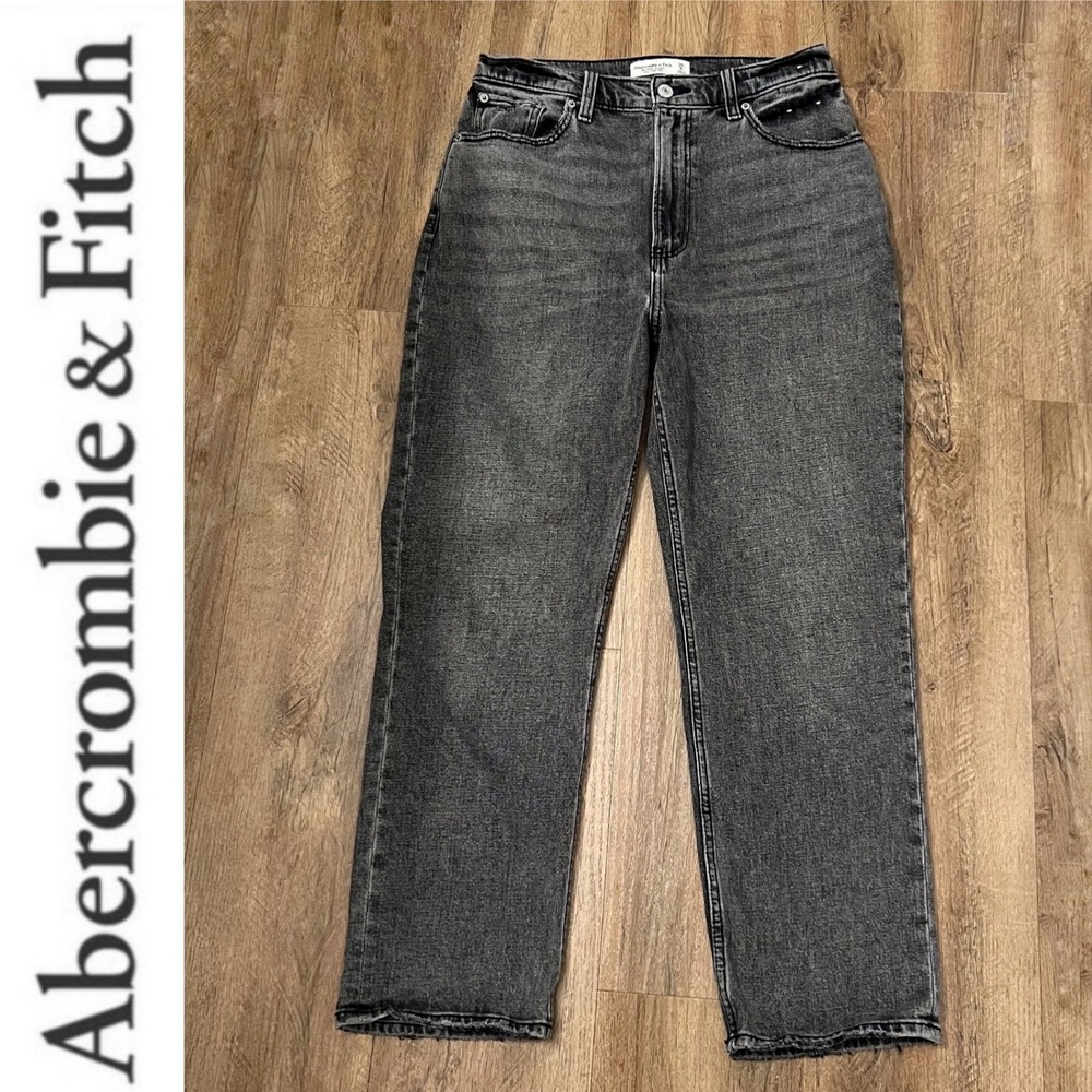 Abercrombie & Fitch Curve Love The Ankle Straight Ultra High‎ Rise Jean Size 28R